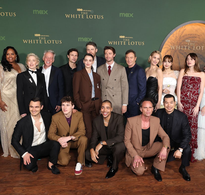 Jason Isaacs posted a photo with Walton Goggins amid 'White Lotus' beef rumors.