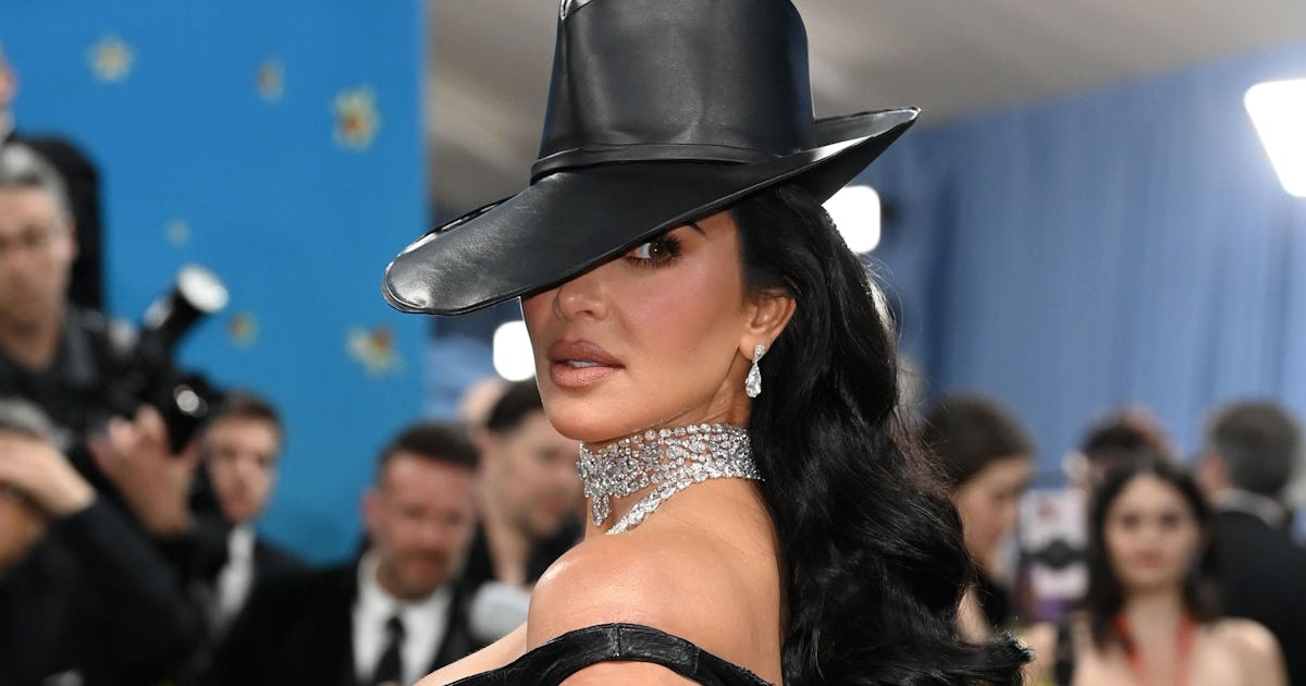 Kim K Nearly Bared Her Butt In Her All-Leather Corset 'Fit At The Met Gala