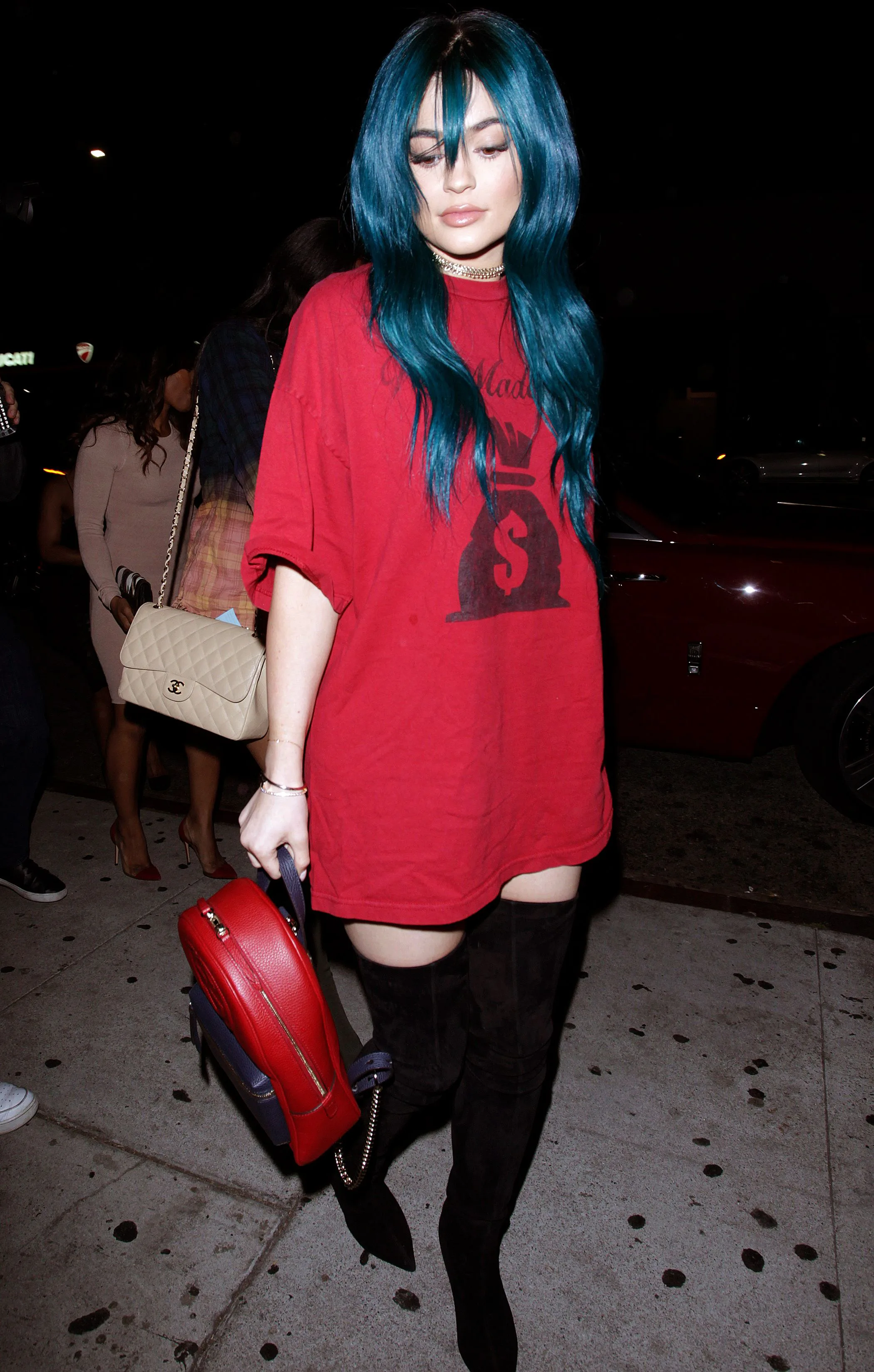 Stormi Webster Reacts To Kylie Jenner's King Kylie Era Blue Hair