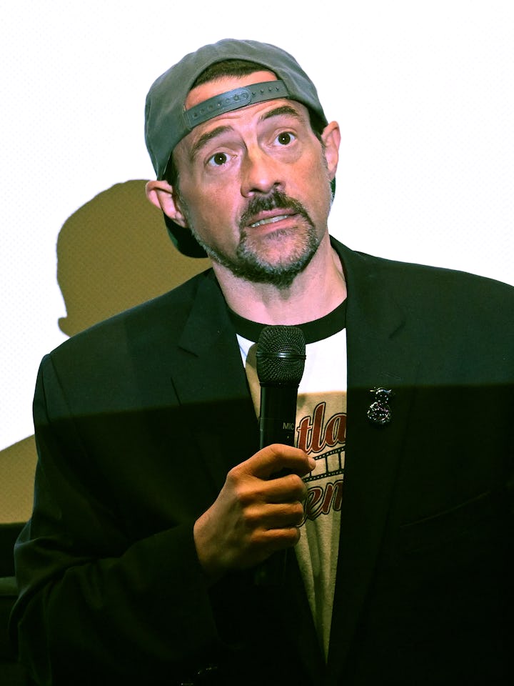 Kevin Smith speaks during the Q&A after KEVIN SMITH'S THE 4:30 MOVIE held at Landmark Theatres Sunse...