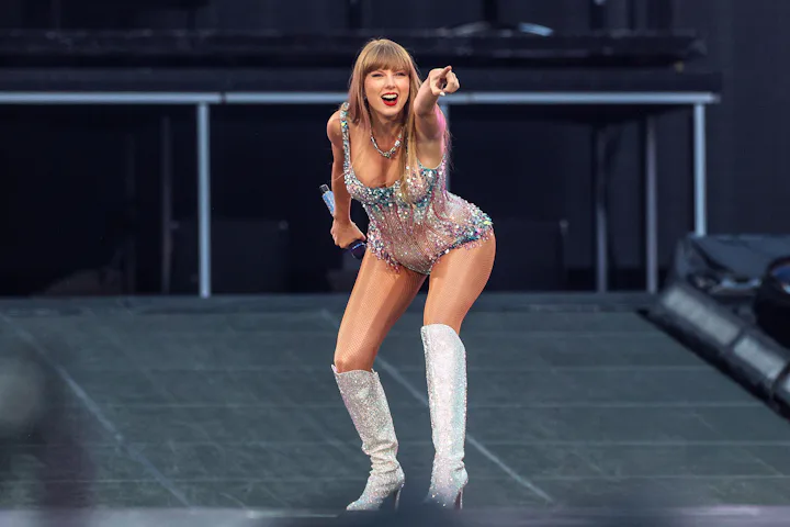 Taylor Swift performs at Luz Stadium in Lisbon, Portugal, 24 May 2024. Taylor Swift will perform two...
