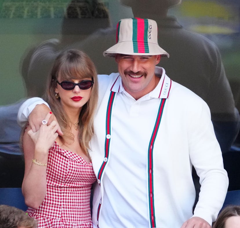 Taylor Swift and Travis Kelce referenced their TNT nickname with a dynamite emoji in their engagemen...
