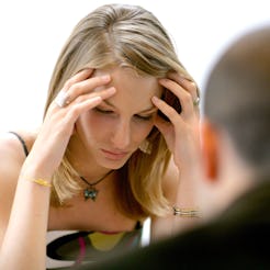 Model Released - Young couple at the restaurant