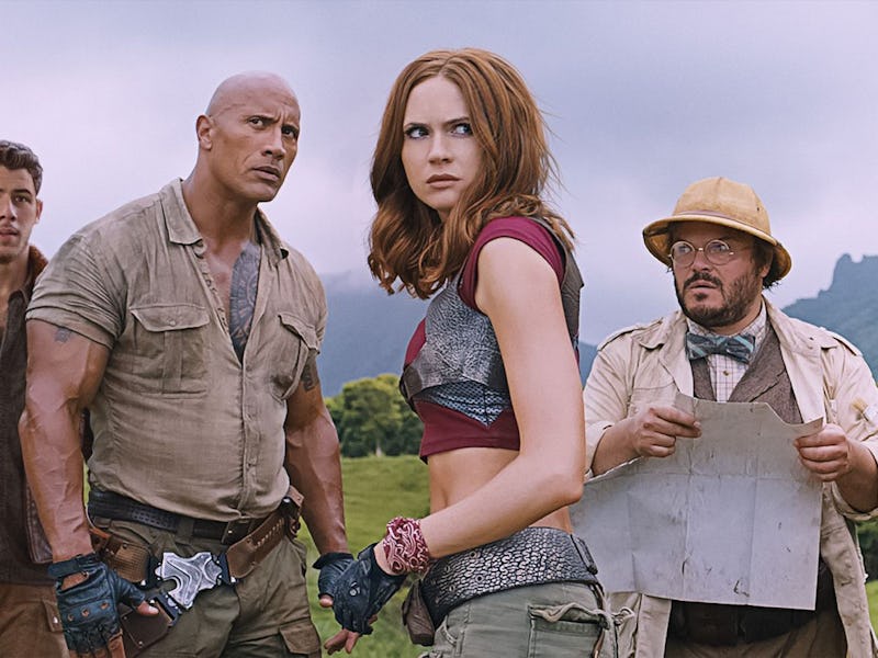 Nick Jonas, Dwayne Johnson, Karen Gillan, Kevin Hart, Jack Black