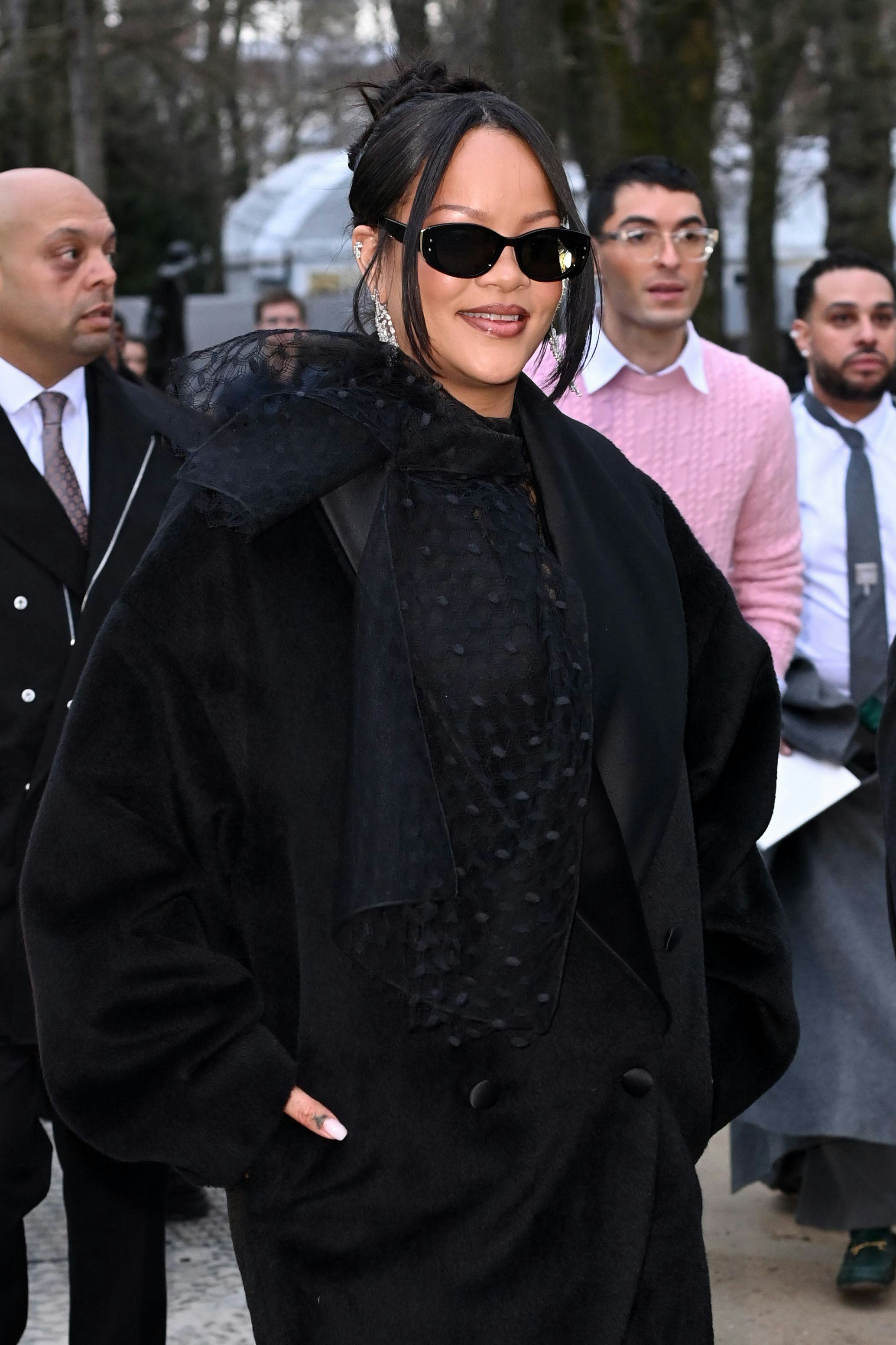 Rihanna's Lace LBD Resembled An Exposed Bra