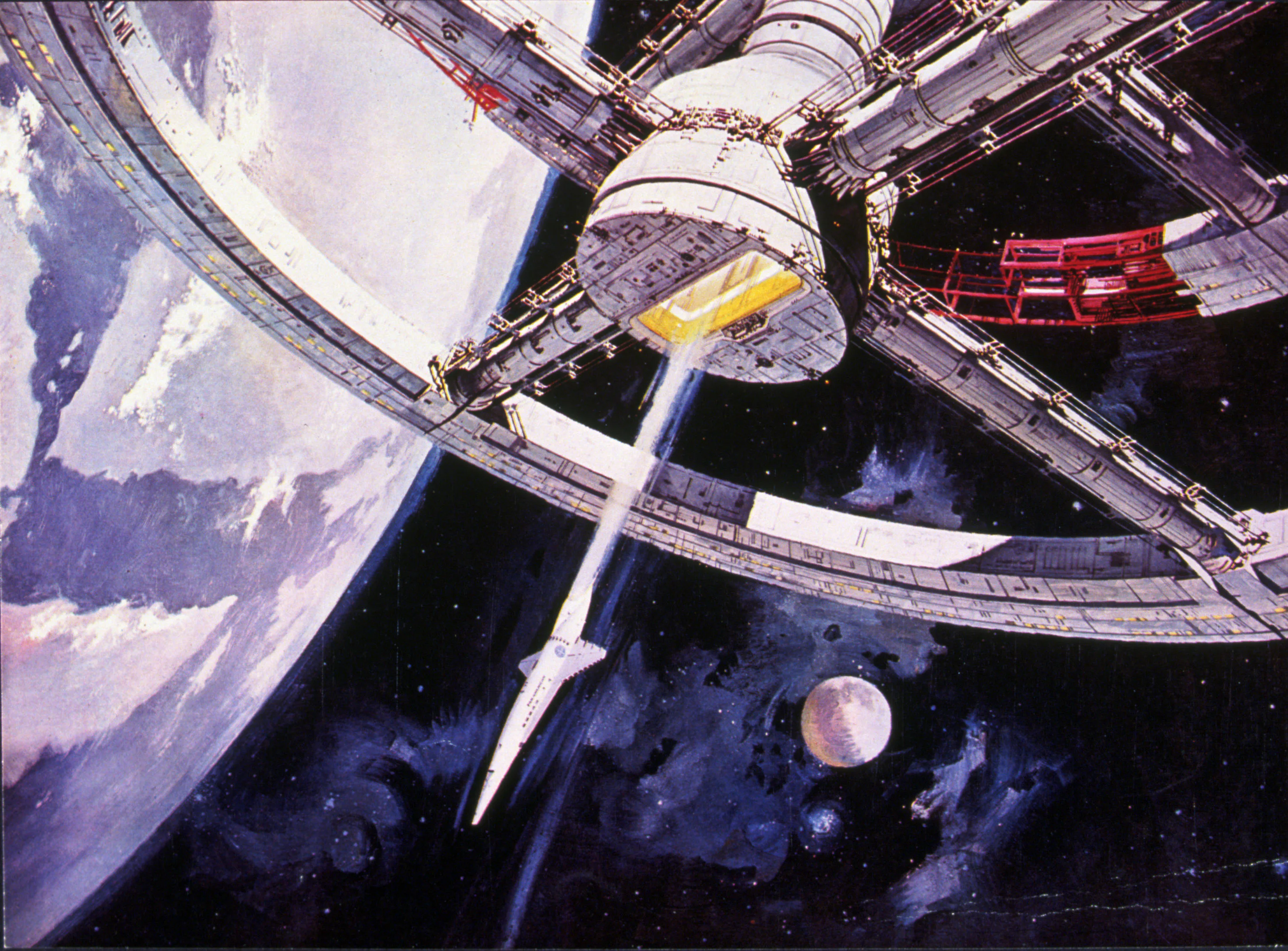 FILM STILLS OF '2001: A SPACE ODYSSEY' WITH 1969, STANLEY KUBRICK IN 1969
