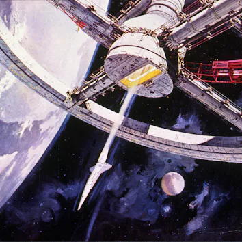 FILM STILLS OF '2001: A SPACE ODYSSEY' WITH 1969, STANLEY KUBRICK IN 1969