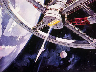FILM STILLS OF '2001: A SPACE ODYSSEY' WITH 1969, STANLEY KUBRICK IN 1969