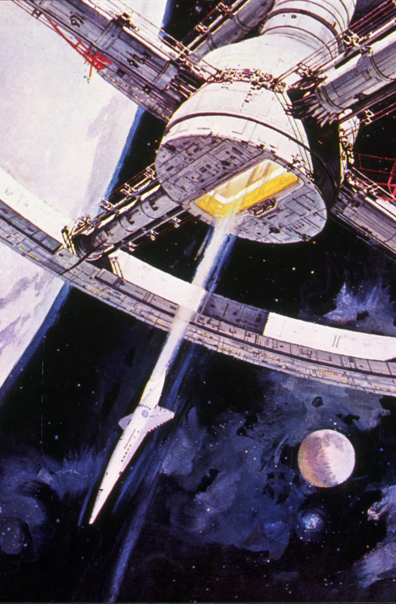 FILM STILLS OF '2001: A SPACE ODYSSEY' WITH 1969, STANLEY KUBRICK IN 1969