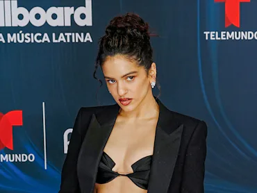 Rosalia attends the 2026 Billboard Latin Music Awards at James L. Knight Center in Miami, Florida, O...