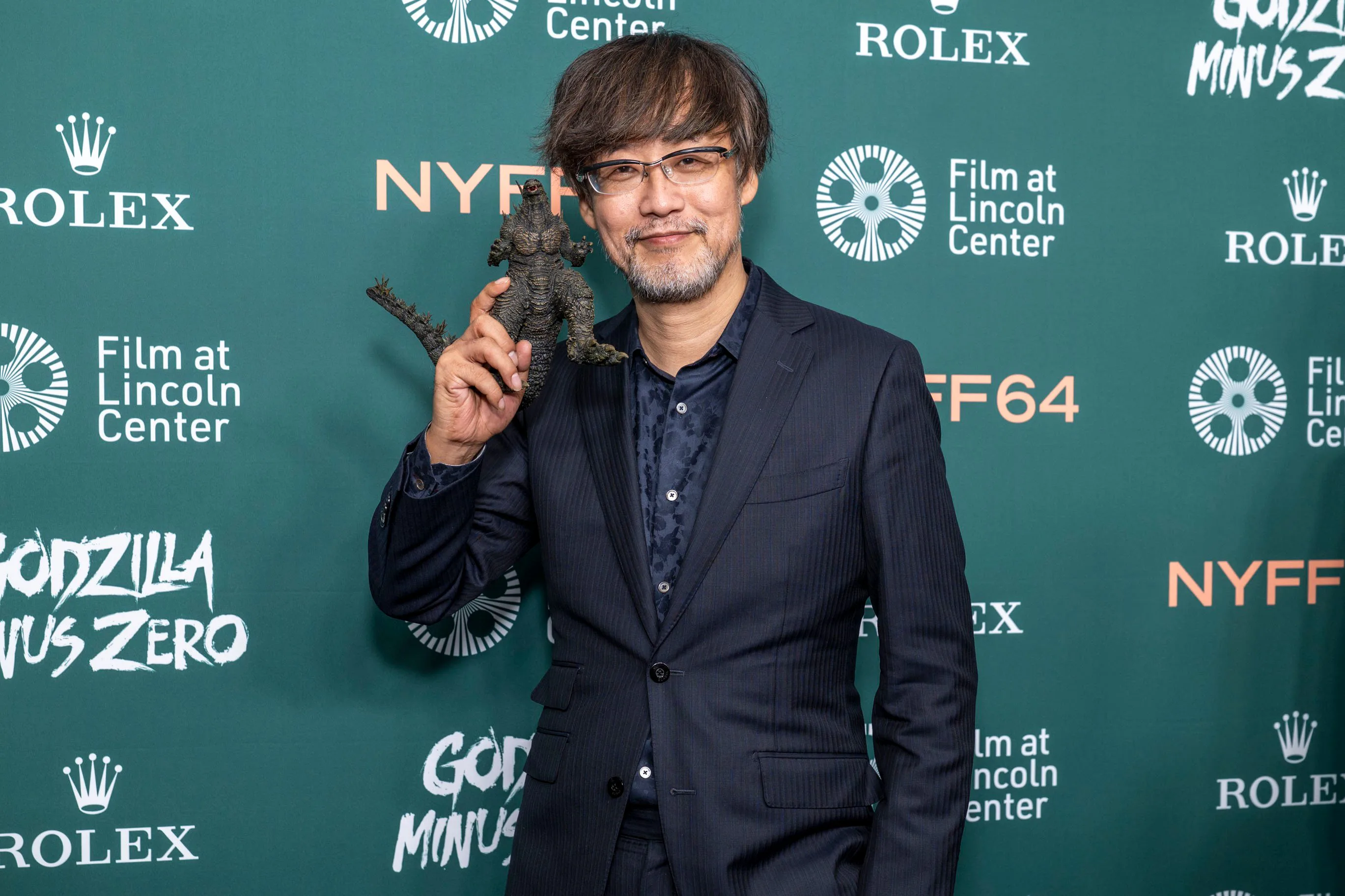 TAKASHI YAMAZAKI attends the screening of Godzilla Minus Zero at the 64th annual New York Film Festi...