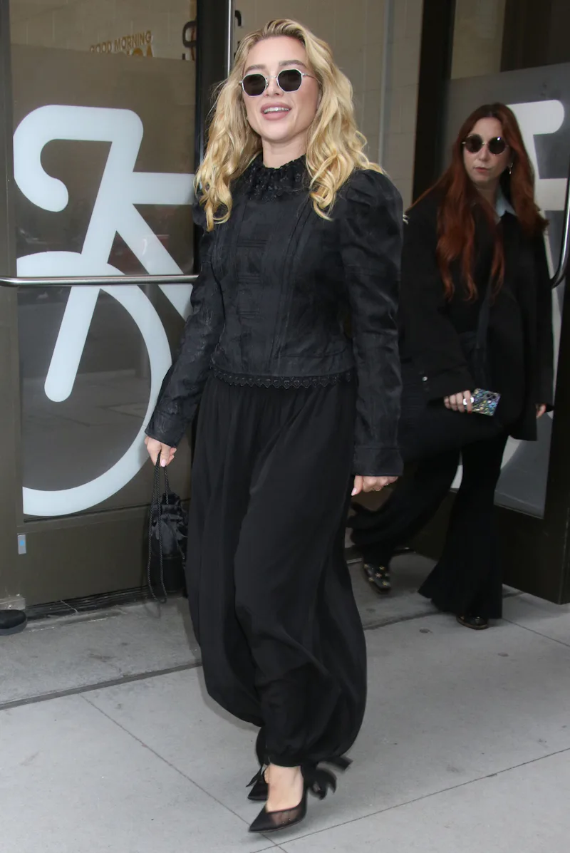 Florence Pugh seen on September 29, 2026 in New York City.