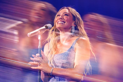 Hilary Duff returned to the stage for the first time in over 10 years, launching her Small Rooms, Bi...