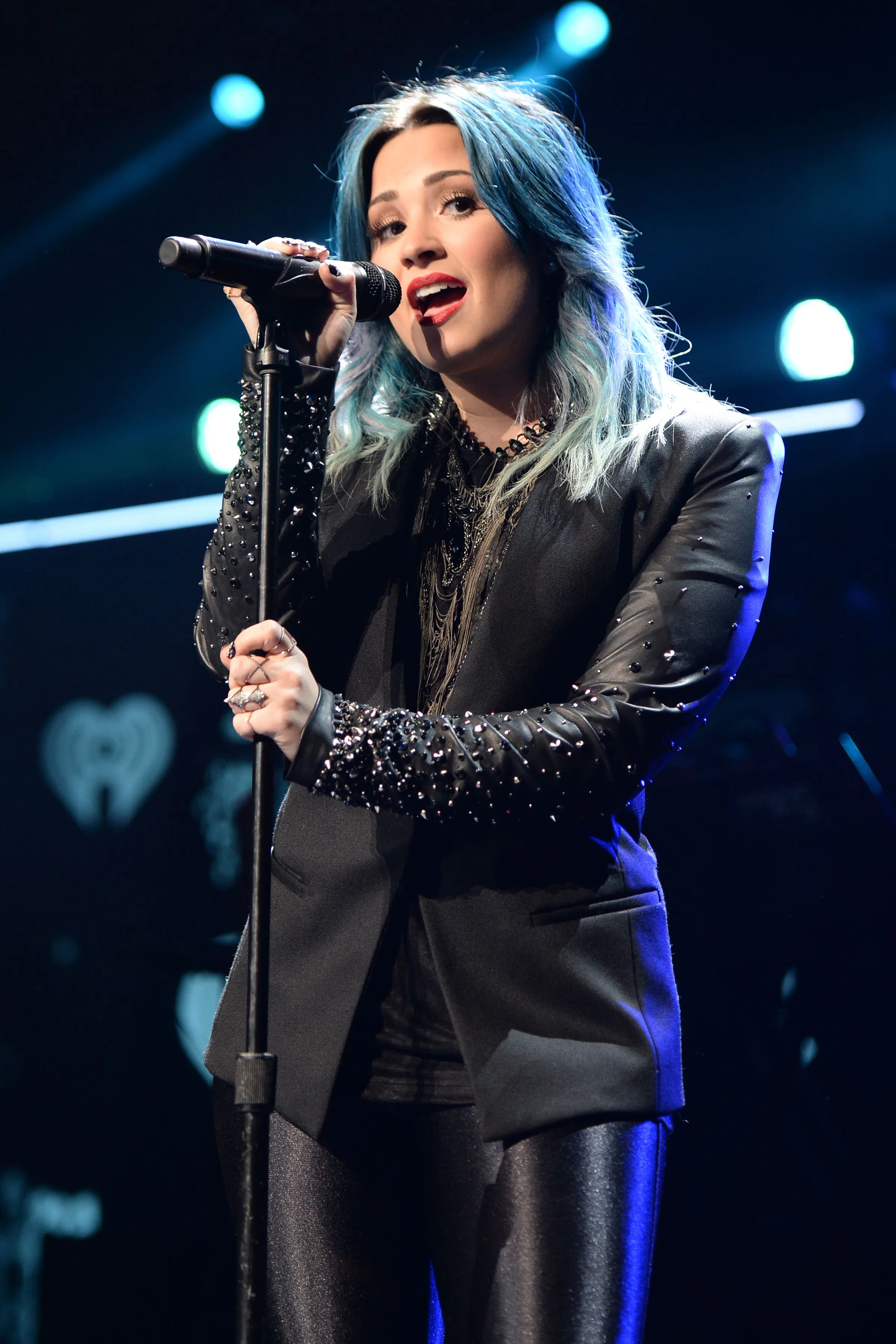 Demi Lovato performs during the Y-100 Jingle Ball at the BB&T Center, Sunrise, Florida, USA - 20 Dec...