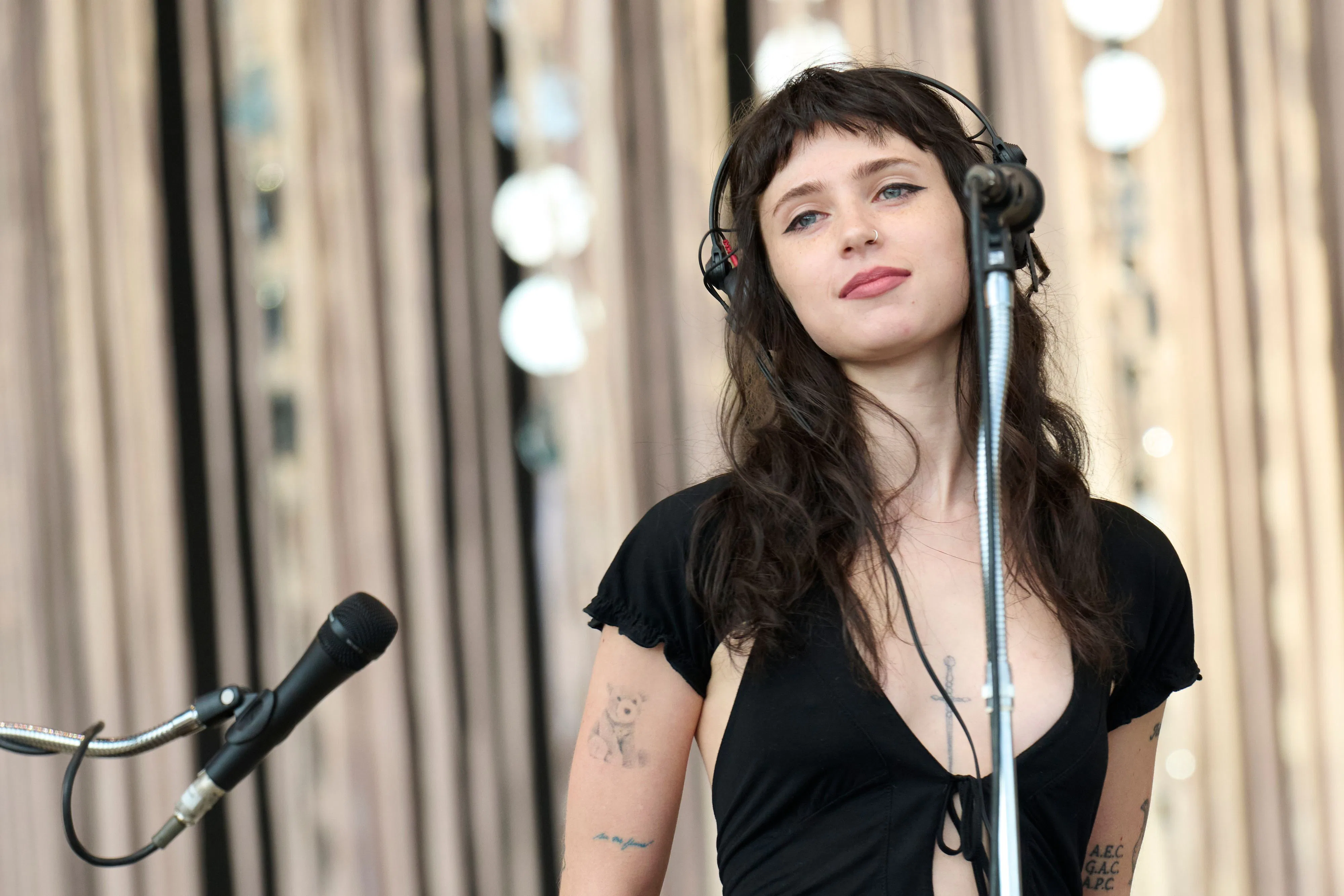 Clairo performing on the Great Oak Stage during BST Hyde Park