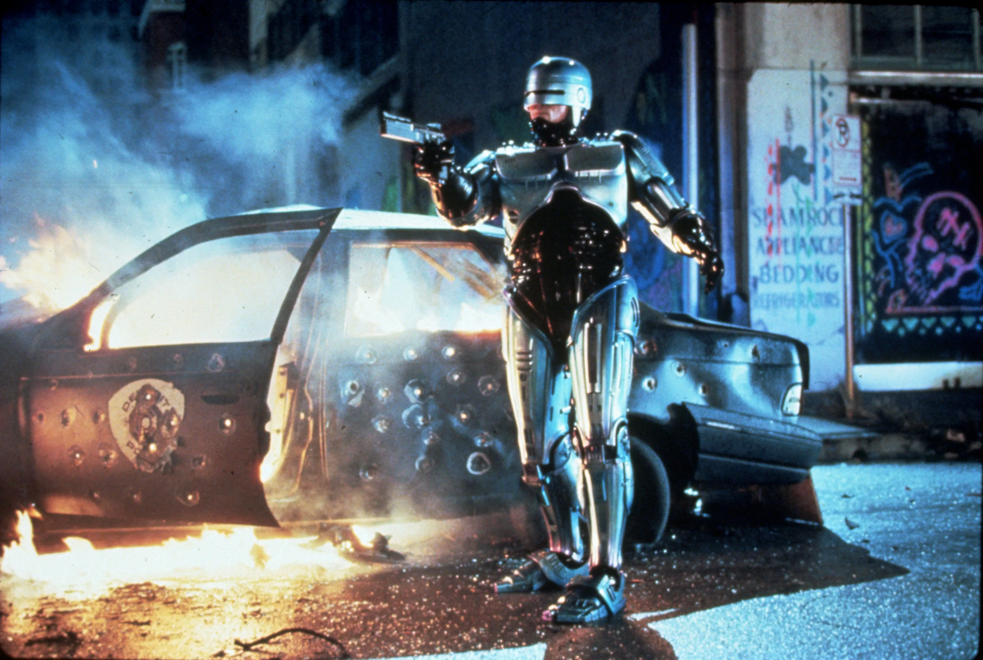 FILM STILLS OF 'ROBOCOP 2' WITH 1990, IRVIN KERSHNER, ROBOTS-ANDROIDS-CYBORGS-CLONES, SCI-FI, PETER ...