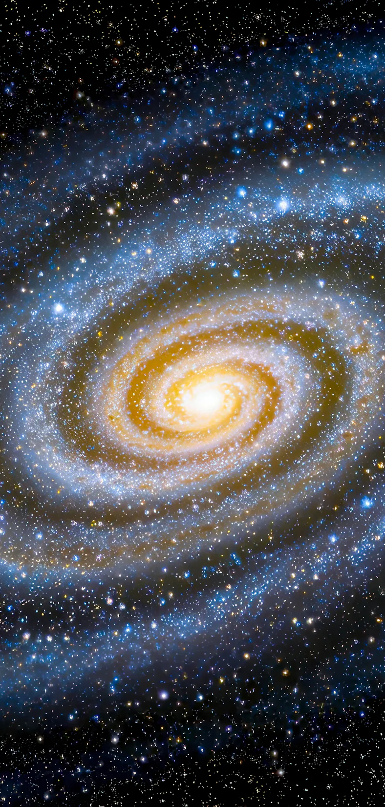 The Milky Way Galaxy Core as seen from Outer Space