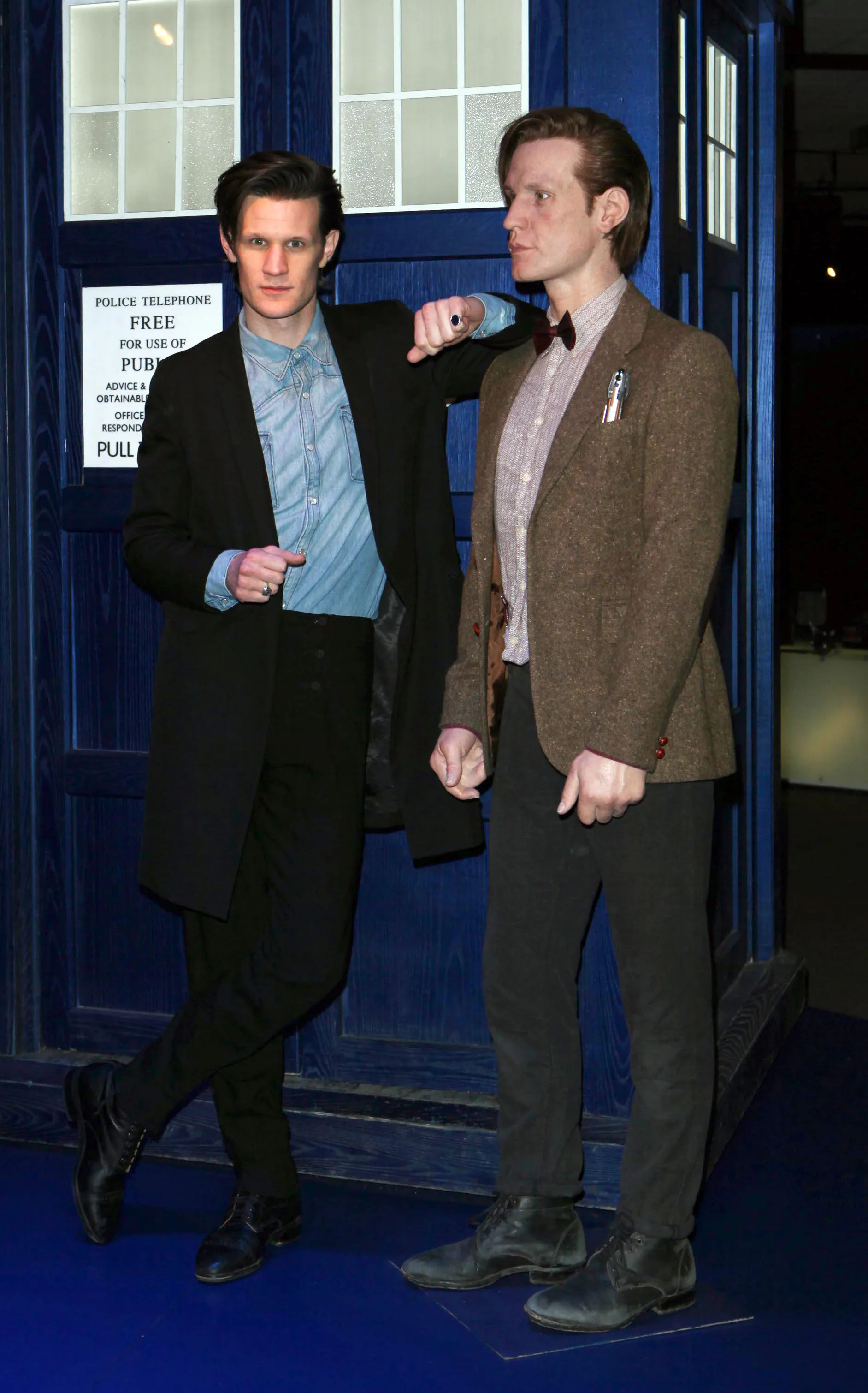 Matt Smith and wax figure