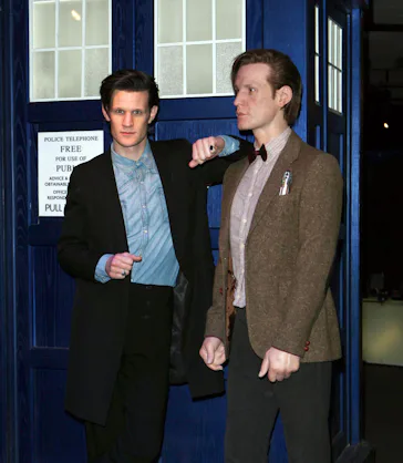 Matt Smith and wax figure