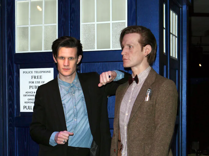 Matt Smith and wax figure