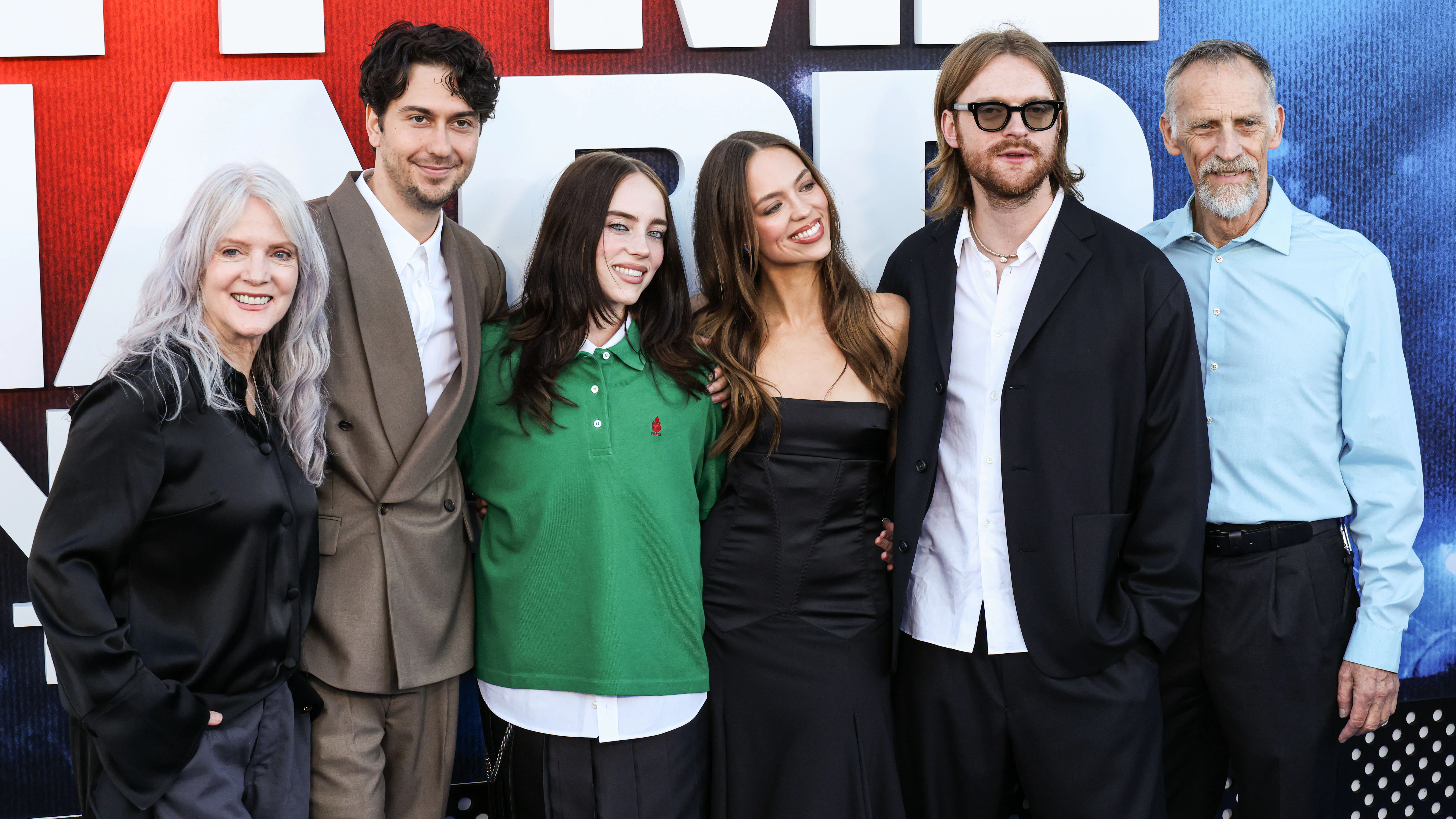 Maggie Baird, Nat Wolff, Billie Eilish wearing a Prada Pique Polo Shirt and Prada Fall 2026 Shoes, C...