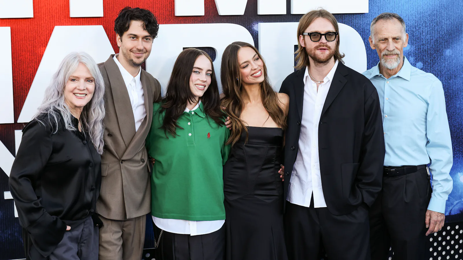 Maggie Baird, Nat Wolff, Billie Eilish wearing a Prada Pique Polo Shirt and Prada Fall 2026 Shoes, C...