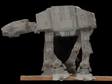 A background used AT-AT Imperial Walker from The Empire Strikes Back ($40,000-$60,000)