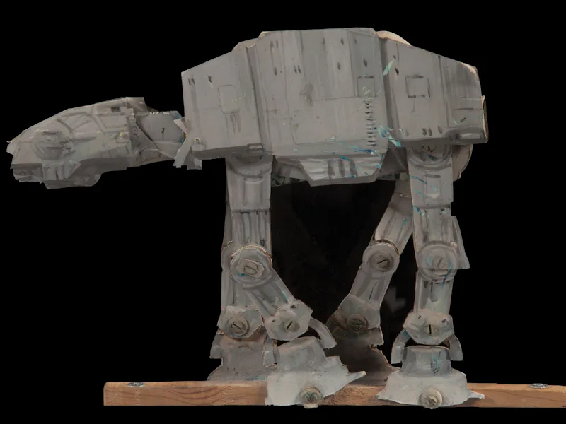 A background used AT-AT Imperial Walker from The Empire Strikes Back ($40,000-$60,000)