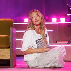 Hilary Duff performs during her "the lucky me tour" World Tour Opener