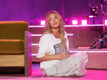 Hilary Duff performs during her "the lucky me tour" World Tour Opener