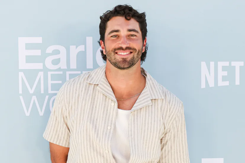 Joey Graziadei arrives at the Los Angeles Premiere Of Netflix's 'Earle Meets World'