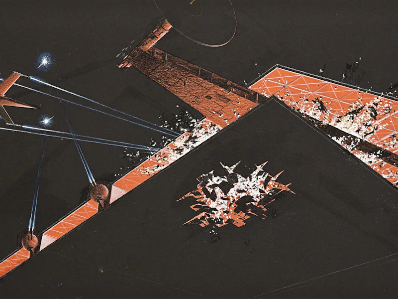 One of eight pieces of original pre-production art created by Colin Cantwell for George Lucas in ima...