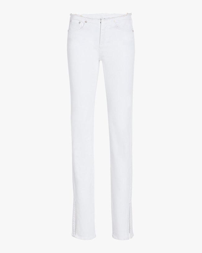 Cate Low-Rise Cut-Off Flare Jeans: image 1