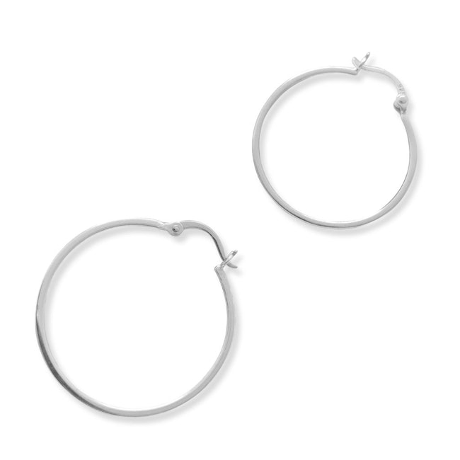 Dreamy Hoop Silver Earrings: additional image