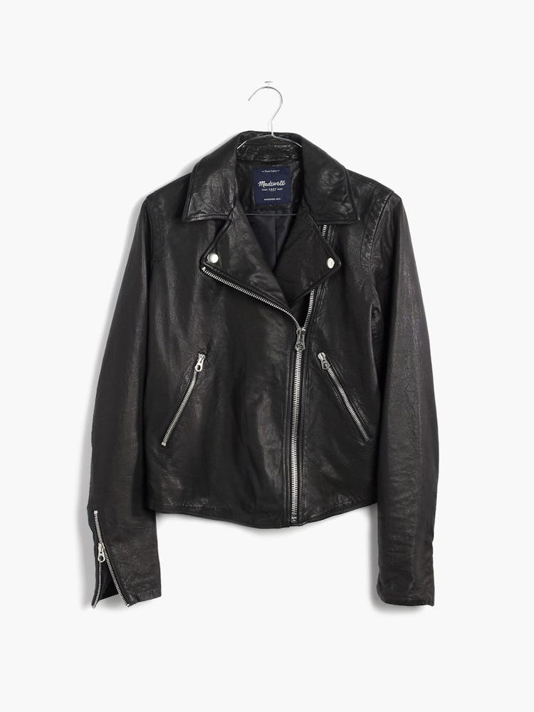 Madewell Washed Leather Moto Jacket: additional image