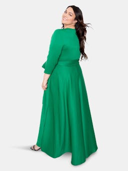 Everyday Surplice Scuba Maxi Dress: additional image