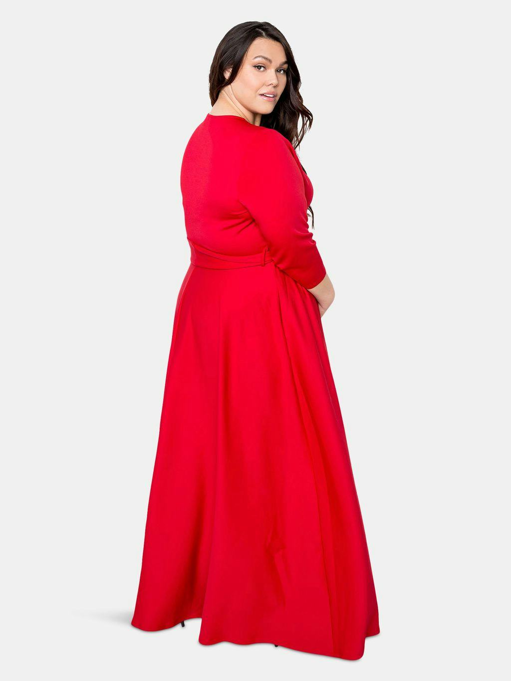 Everyday Surplice Scuba Maxi Dress: image 1