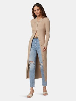 The Lena Long Cardigan: additional image