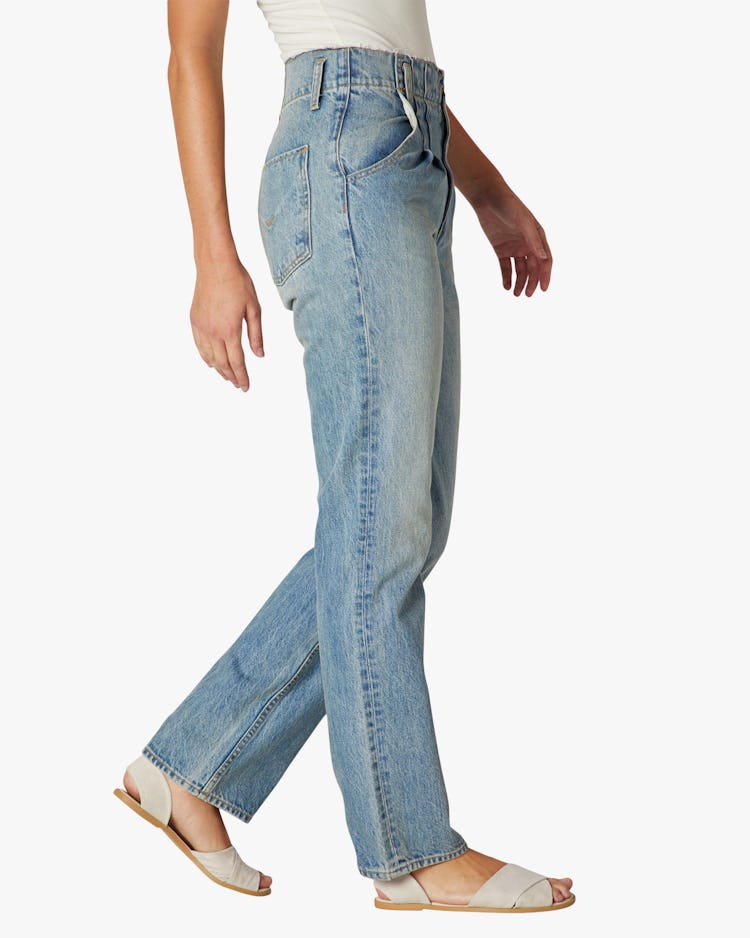 Pleated Denim Jeans: additional image