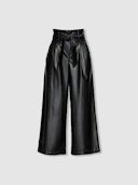 Joan Vegan Leather Belted Pants: image 1