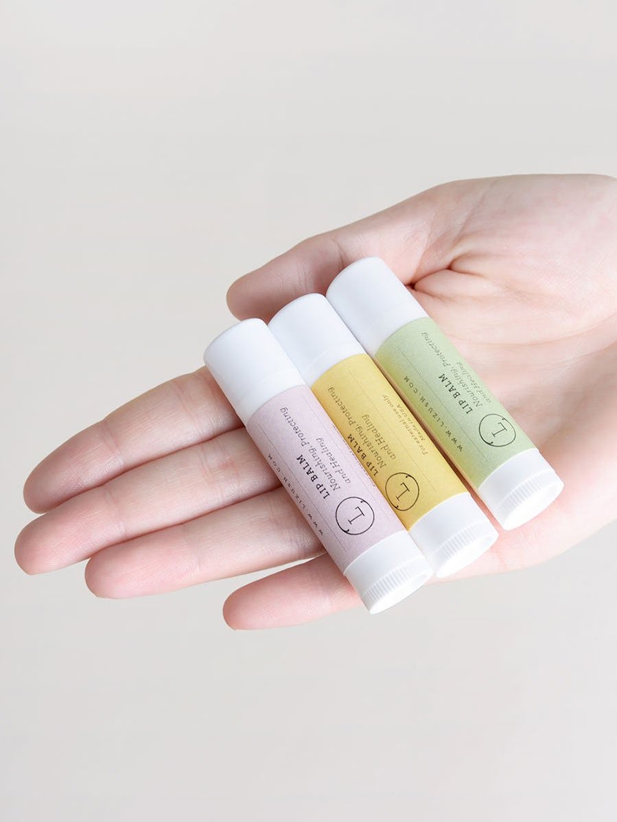 3 Natural Unscented Lip Balms: image 1