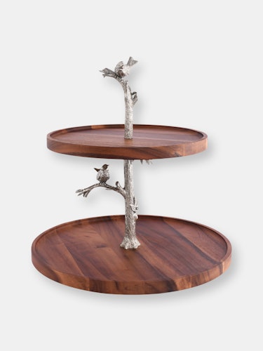 Song Bird Cheese Stand Two Tier: additional image