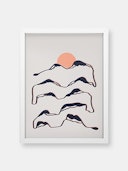 Lineart Mountains Experience 2 By Viviana Gonzalez 18" X 24" Art Print: image 1