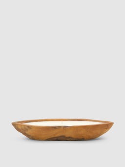 Teakwood Candle Boat: image 1