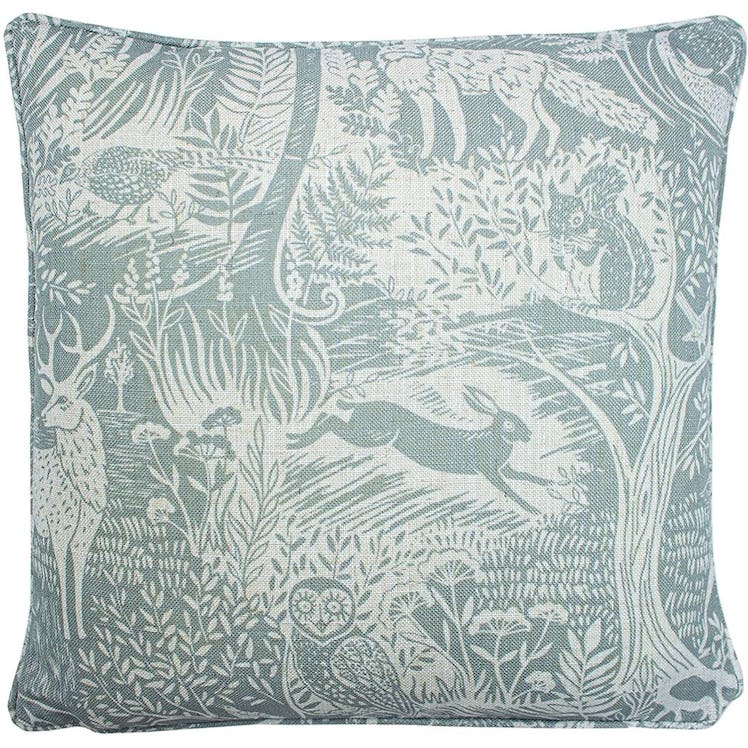 Furn Woodland Cushion Cover (Duck Egg Blue) (One Size): image 1