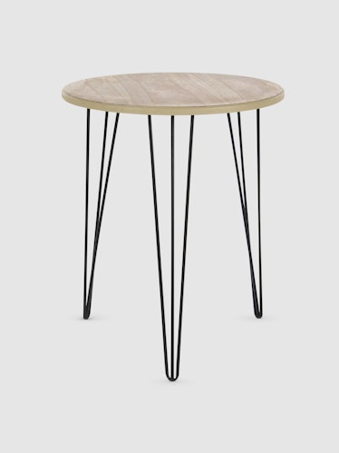 Round Wood Accent Table: image 1