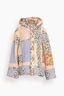 Sydney Print Long Sleeve Puffer Jacket in Multi: additional image