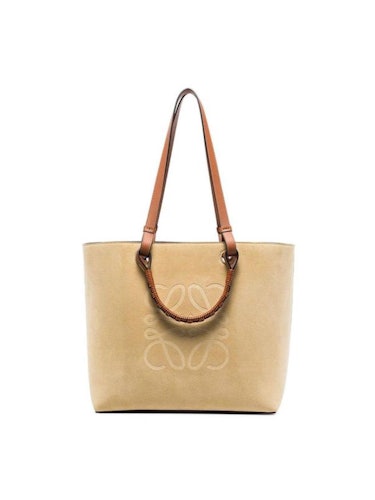Anagram Top Handle Suede Leather Bag: additional image