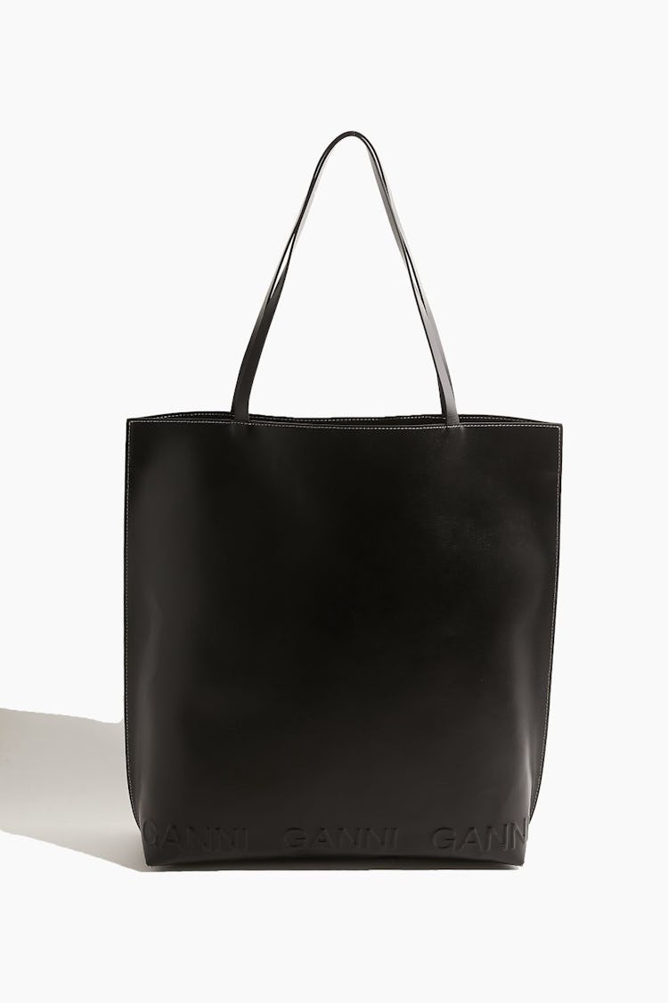 Banner Tote Bag in Black: image 1