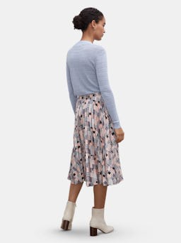 Geo Printed Pleated Skirt: additional image